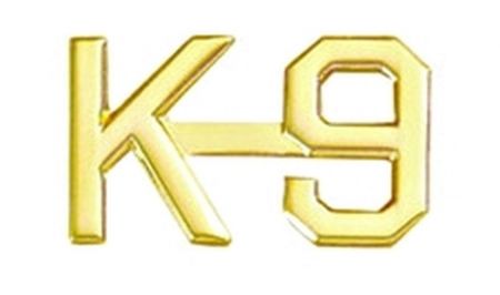K-9 COLLAR PINS - 12" TALL - SOLD in PAIRS.